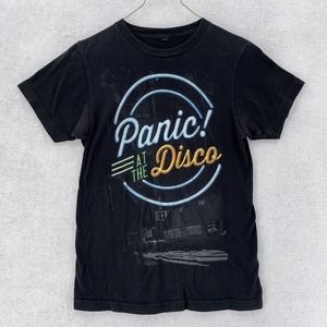 Panic! At The Disco T-Shirt Men's Small Short Sleeve Black Tultex